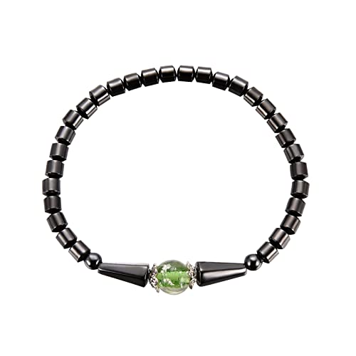 Anti-Schwell-Fußkettchen aus schwarzem Obsidian,Schlankheits-Fußkettchen aus schwarzem Obsidian,Lymphdrainage-Armband aus schwarzem Obsidian Magnetfeldtherapie Obsidian Fußkettchen von ROMIDA
