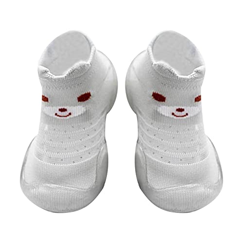 Kleinkind Baby Anti Rutsch Socken Schuhe Babyschuhe Lauflernschuhe Mädchen Jungen Jungen Gefüttert Hausschuhe Kleinkind Socke mit Gummisohle Krabbelschuhe Rutschfest Sockenschuhe von ROMIDA