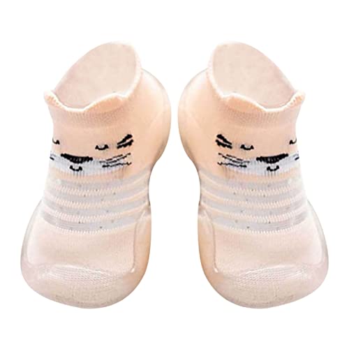 Kleinkind Baby Anti Rutsch Socken Schuhe Babyschuhe Lauflernschuhe Mädchen Jungen Jungen Gefüttert Hausschuhe Kleinkind Socke mit Gummisohle Krabbelschuhe Rutschfest Sockenschuhe von ROMIDA