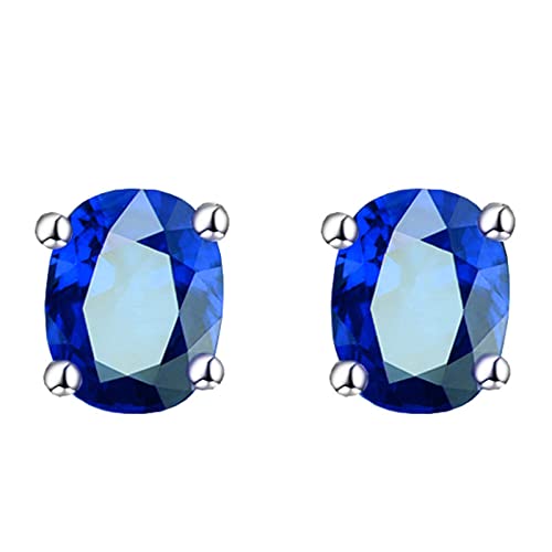 ROMIDA 925 Sterling Silber Mondstein Ohrstecker Natürliche Runde Edelsteine Ohrringe für Damen Hypoallergene Onyx Labradorit Amethyst grün Peridot Ohrstecker Hypoallergen Halo Ohrringe von ROMIDA