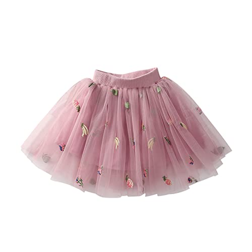 ROMIDA Baby Mädchen Tüllrock Mädchen Set Tütü Mädchen Tutu Mädchen Bunt Tutu Rock Prinzessin Tüllrock Minirock Baby Mädchen Regenbogen Rock Mädchen Prinzessin Tütü, Lila, 2 Jahre von ROMIDA