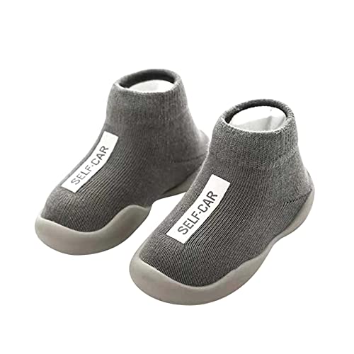 ROMIDA Baby Schuhe Mädchen Junge Kleinkind Schuhe Junge Stricken Kinderschuhe rutschfeste Bodenschuhe Weicher Boden Bodensocken Stricken Lauflerner Baby Schuhe Kleinkind Schuhe Lauflernschuhe von ROMIDA