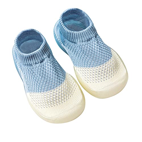 ROMIDA Babyschuhe Mädchen Jungen Kleinkind Schuhe Baby Lauflernschuhe Jungen Babyschuhe kinderschuhe Rutschfeste Bodenschuhe Weicher Boden Bodensocken Stricken Sockenschuhe Anti-Rutsch-Socke Schuhe von ROMIDA