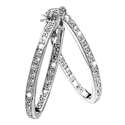 ROMIDA Damen Ohrringe mit AAA Cubic Zirkonia Ohrringe Sterling Silber 925, Geschenke für Frauen Weihnachten, Ohrringe Damen Zirkonia Hypoallergen Ohrringe von ROMIDA