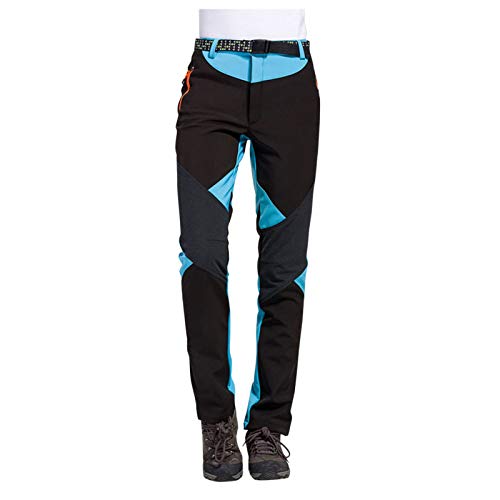 ROMIDA Damen Wanderhose Snowboardhose Wasserdicht Softshellhose Outdoorhose Stretch Leicht Winddicht Wasserdicht Warm Gefüttert Skihose Winter Trekkinghose Campinghose Sporthose von ROMIDA