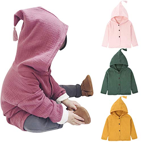 ROMIDA FleeceJacken Gepolsterte Übergangsjacke Jungen Mädchen Mode Süßer Druck Plüschjacke Kapuzenjacke Einfarbig Winterjacke Warm Teddy Hoodie Kapuze Mäntel Kapuzenjacke Parka Jacke von ROMIDA