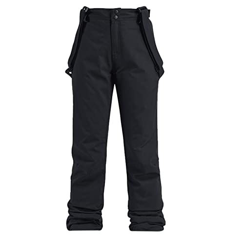 ROMIDA Herren Damen Funktionshose Lange Regular Fit Arbeitshosen Trekkinghose Fleece Warm Wanderhose Outdoor Hose für Männer Wasserdicht Winddichter Freizeithose Cargohose wasserdichte Skihose von ROMIDA