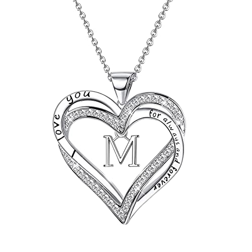 ROMIDA Kette mädchen Herz Halskette 925 Sterling Silber Herz Anhänger Kette Muttertag schmuck halskette Geburtstag Geschenke für Mädchen Damen Tochter von ROMIDA