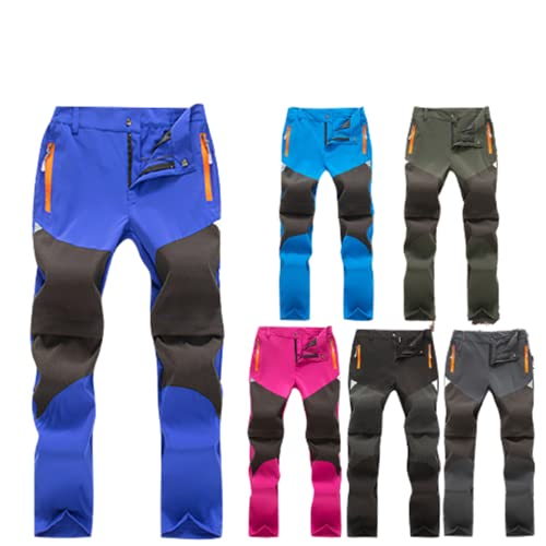 ROMIDA Kinder Softshellhose Skihose Warm Gefüttert Thermohose Winter Wasserdicht Winddicht Schneehose Jungen Mädchen Wanderhose Trekkinghose Funktionshose von ROMIDA