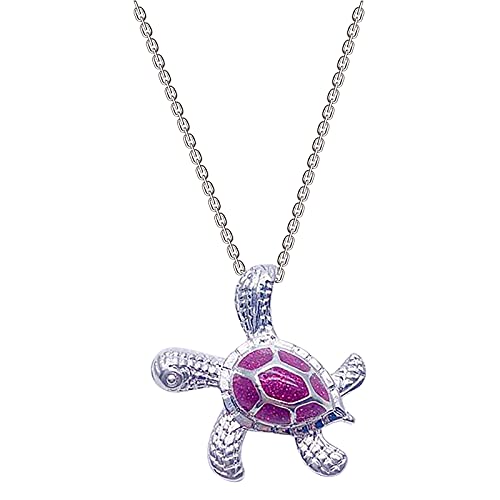 ROMIDA Mädchen Schildkröte Halskette 925 Sterling Silber Anhänger Kette Muttertag schmuck halskette aus Sterlingsilber 925 mit Zirkonia Geburtstag Geschenke für Mädchen von ROMIDA