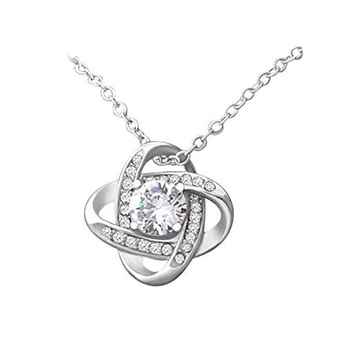 ROMIDA Mädchen vierblättriges Kleeblatt Halskette 925 Sterling Silber Anhänger Kette Muttertag schmuck halskette aus Sterlingsilber 925 mit Zirkonia Geburtstag Geschenke für Mädchen von ROMIDA