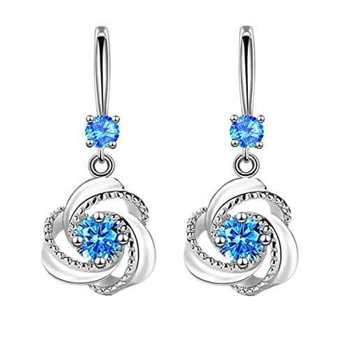 ROMIDA Ohrring 925 Sterling Silber Mode Quaste Anhänger Muster Hakenohrringe Doppelte Farbe Drahtziehohrringe Antiallergische Ohrringe Zirkonia Ohrring, romantisches Geschenk von ROMIDA