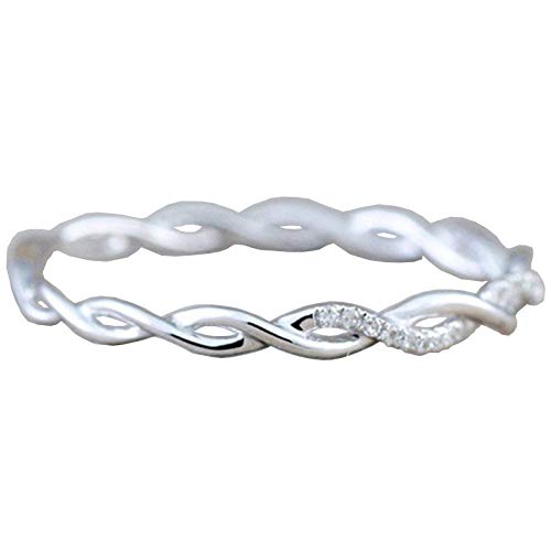 ROMIDA Partnerringe Versprechen Ring Partnerringe Silber 925 Trauringe Silberringe Diamant Ringe Verlobungsring Schmuck für Hochzeit Frauen Ring Verlobungsring von ROMIDA