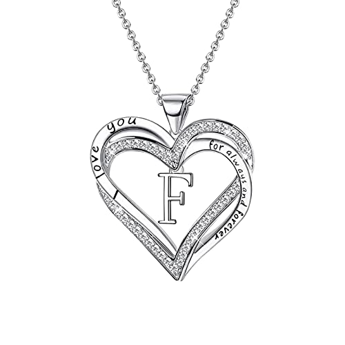 ROMIDA Personalisierte Halskette für Damen /26 Halskette mit englischen Buchstaben Halskette Geschenke für Frauen S925 Sterling Silber Halskette Schmuck Geburtstagsgeschenk für Frauen. von ROMIDA