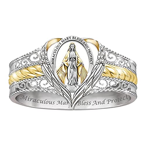 ROMIDA Ringe für Frauen Freundschaft Liebesring Krone Herz Versprechen Frauen Personalisierte gravierte Custom Name Sterling Silber Teen Girls oder Mütter Ring Muttertagsgeschenk von ROMIDA