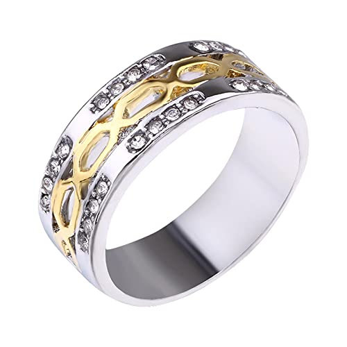 ROMIDA Silber Ring mit Zirkonia Kristallen,Partnerringe Frauen Silber Stein Ring Damen Partnerringe Fingerringe Damenring. Klassik Silber Schmuck Mädchen Frauen von ROMIDA