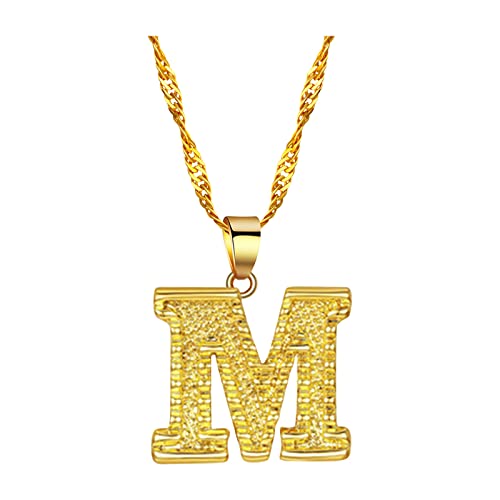 ROMIDA Damen Alphabet-Halskette 925 Sterling Silber Alphabet Anhänger Kette für Mädchen Damen Tochter Jahrestag von ROMIDA