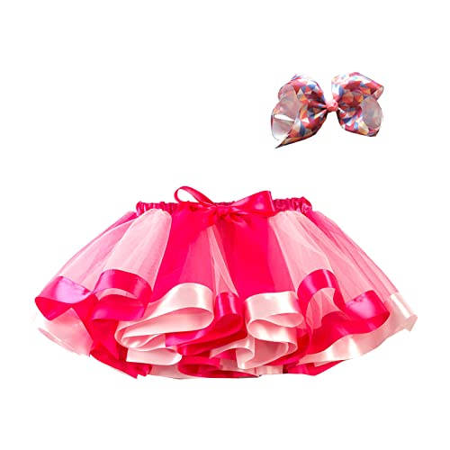 Tüllrock Mädchen Festliches Set Tütü Mädchen Rosa Tutu Mädchen Bunt Tutu Rock Baby Mädchen Regenbogen Rock Mädchen Prinzessin von ROMIDA