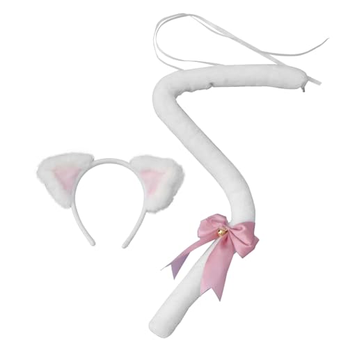 ROMISBABA Katzenohren Stirnband Cosplay Haarreif Mit Haarband Party Requisiten Entzückende Haar-accessoires Für Rollenspielkostüm von ROMISBABA