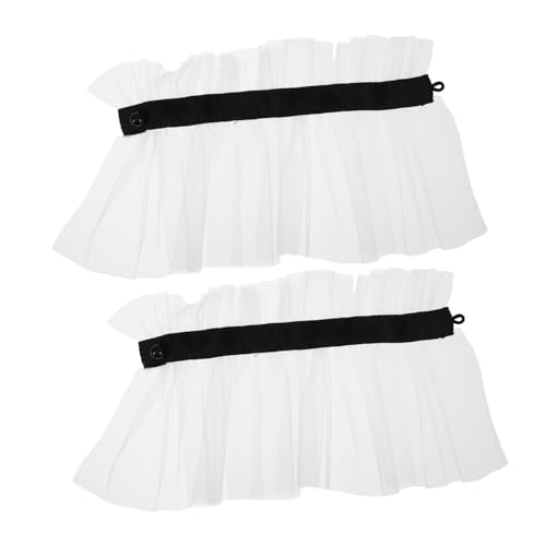 ROMISBABA 1paar Abnehmbare Weiße Netz-manschetten Mit Perlenakzenten Falsche Ärmel Für Brautkleider Kostüme Und Feiertags-outfits Ergänzung Für Hochzeiten Und Themenpartys von ROMISBABA