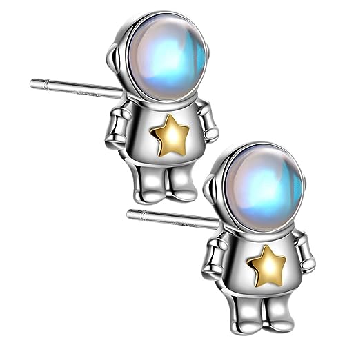 ROMISBABA 1 Paar Asymmetrische Astronauten Ohrringe für Damen Spaceman Ohrstecker Modisches Design für Besondere Anlässe und Alltag von ROMISBABA