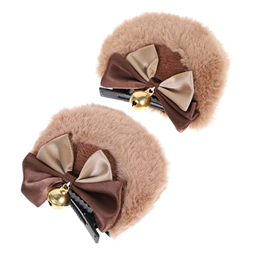 ROMISBABA 1 Paar Bären Ohren Bug Haare Clips Cosplay Ohren Kopfstück Festival Haarzubehör von ROMISBABA