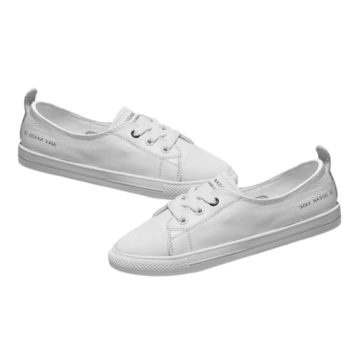 ROMISBABA 1 Paar Damenschuhe Sportschuhe Damen Freizeitschuhe Turnschuhe Flattie Gelegenheitsschuhe Weiß von ROMISBABA