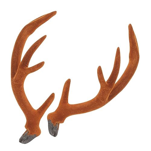 ROMISBABA 1paar Künstliche Geweih-haarband Dekoration Für Weihnachten Braune Antlers Vielseitiges Bastelzubehör Für Und Haarschmuck Für Festliche Anlässe von ROMISBABA