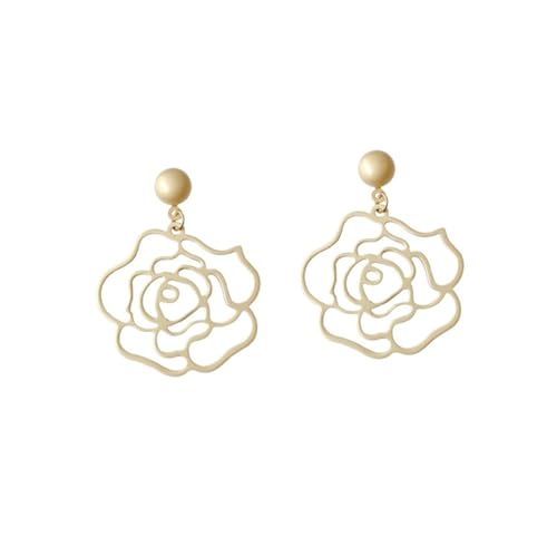 ROMISBABA 1 Paar Exquisiter Ohrring Ohrringe Blume Ohrtropfen Schmuck-ohrring Golden ROMISBABA 1 Paar Exquisiter Ohrring Ohrringe Blume Ohrtropfen Schmuck-ohrring Golden von ROMISBABA