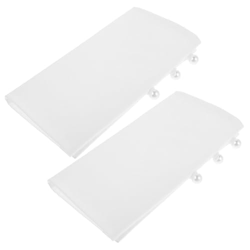ROMISBABA 1paar Abnehmbare Baumwollmanschetten Für Damen Falsche Ärmel Für Blusen Und Anzüge Weiße Handgelenksärmel Einfach Zu Befestigen Entfernen Für Professionelle Looks von ROMISBABA