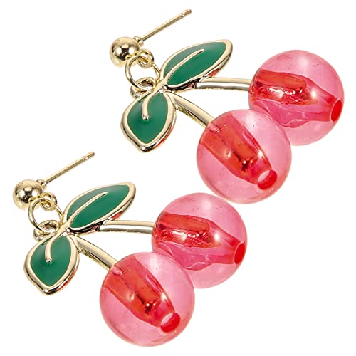 ROMISBABA 1 Paar Kirschen Ohrringe für Frauen Süße Dangle Ohrringe im Frucht Design für Teenager Modischer Schmuck für Langlebig und Hautfreundlich von ROMISBABA