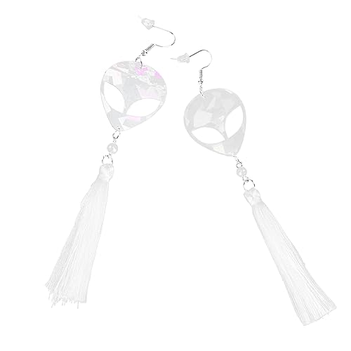 ROMISBABA 1 Paar Kreative Alien Ohrringe mit Langen Perlen Ohrpendants für Damen Einzigartiger Schmuck für Besondere Anlässe Einfach zu Pflegeleicht ROMISBABA 1 Paar Kreative Alien Ohrringe mit Langen Perlen Ohrpendants für Damen Einzigartiger Schmuck für Besondere Anlässe Einfach zu Pflegeleicht von ROMISBABA