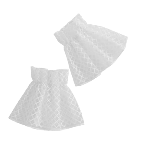ROMISBABA Elegante weiße Spitzen-Handgelenkmanschetten für Damen abnehmbare Ärmel modisches Lolita-Zubehör für Partys und Konzerte von ROMISBABA
