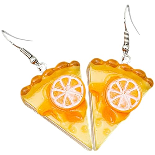 ROMISBABA 1 Paar Mousse Cake Ohrringe Kreative Hängende Dangle Ohrringe Harz für Frauen und Mädchen Lustiges Dessert Design für Alltag und Besondere Anlässe von ROMISBABA