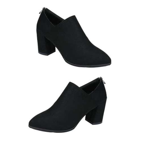 ROMISBABA 1 Paar Nackte Stiefel Mit Hohem Absatz Knöchelstiefel Damen Schuhe Schnallenriemen Am Knöchel Für Kalb Spitze Pumps Stiefeletten Mit Klobigem Absatz Black Obermaterial: Samt ROMISBABA 1 Paar Nackte Stiefel Mit Hohem Absatz Knöchelstiefel Damen Schuhe Schnallenriemen Am Knöchel Für Kalb Spitze Pumps Stiefeletten Mit Klobigem Absatz Black Obermaterial: Samt von ROMISBABA