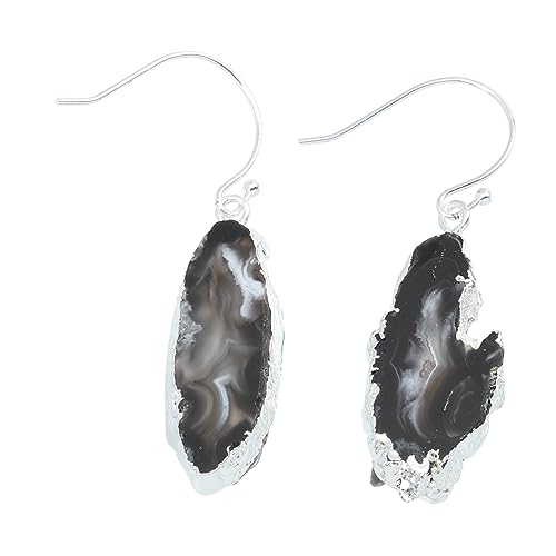 ROMISBABA 1 Paar Natürliche Achat Ohrringe für Damen Hängende Ohrringe Einzigartiger Schmuck für Konzerte und Partys Zufälliger Stil Ohrschmuck mit Natürlichem Agat von ROMISBABA