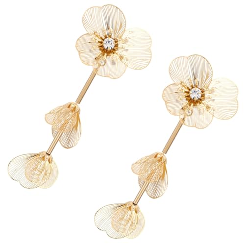 ROMISBABA 1 Paar Ohrringe für Damen Mehrlagige Blumen Designs Statement Drop Ohrringe für Teenager Langlebig und Leicht für Besondere Anlässe von ROMISBABA
