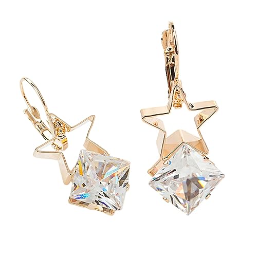 ROMISBABA 1 Paar Ohrstecker Für Frauen Ohrringe Strass-ohrstecker Golden ROMISBABA 1 Paar Ohrstecker Für Frauen Ohrringe Strass-ohrstecker Golden von ROMISBABA