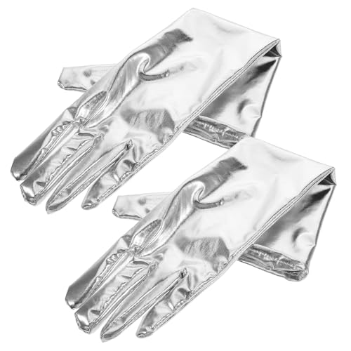 ROMISBABA 1 Paar Bühnenhandschuhe Aus Lackleder Für Damen Schwarz von ROMISBABA