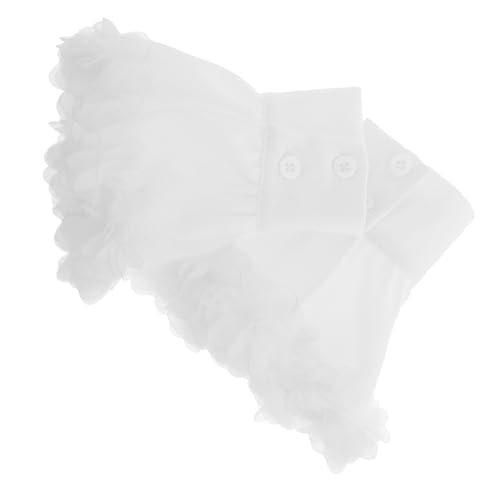 ROMISBABA 1paar Elegante Blumendekoration Für Damen Abnehmbare Chiffon-manschetten Mit Rüschendetails Modische Puffärmel Für Hochzeiten Und Besondere Anlässe Für Stilvolle Outfits von ROMISBABA