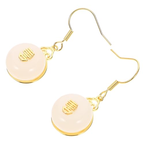 ROMISBABA 1 Paar Vintage Jade Ohrringe für Damen Hängende Ohrringe mit Zeitlosem Design für Partys und Alltag Weiß ROMISBABA 1 Paar Vintage Jade Ohrringe für Damen Hängende Ohrringe mit Zeitlosem Design für Partys und Alltag Weiß von ROMISBABA