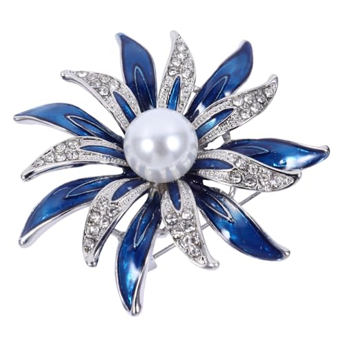 ROMISBABA 1 Stück Dekorative Blütenbrosche Legierung für Damen Elegantes Accessoire für Kleidung für Alltag und Besondere Anlässe von ROMISBABA