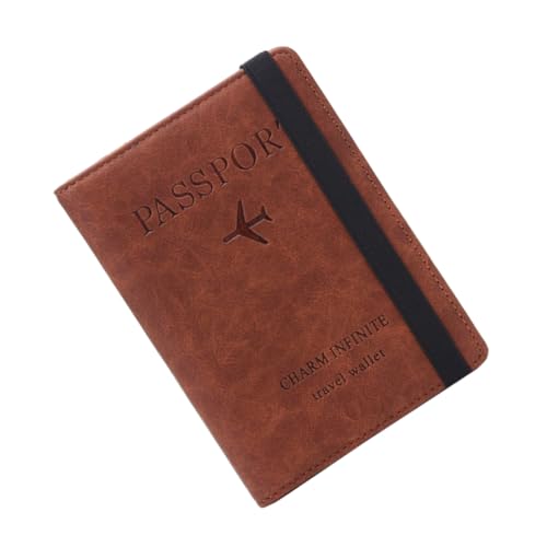 ROMISBABA 1 Stück Frauenausweise RFID-Geldbörse Passhalter Reisepass Brieftasche Reisepassetui Fall Kaffee ROMISBABA 1 Stück Frauenausweise RFID-Geldbörse Passhalter Reisepass Brieftasche Reisepassetui Fall Kaffee von ROMISBABA