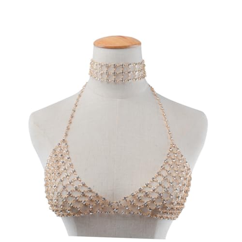 ROMISBABA Bikini-körperkette Mit Pailletten Gold-kette Für Frauen Körperkette Als Körperschmuck Kostümzubehör Für Strandparty Und Clubbar von ROMISBABA