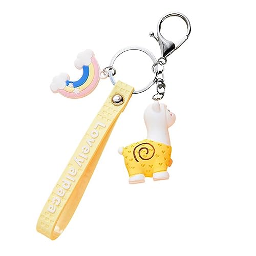 ROMISBABA Schlüsselanhänger Cartoon in -Form Zum Aufhängen Taschendekoration Schlüsselanhänger Hängeanhänger Gelb von ROMISBABA