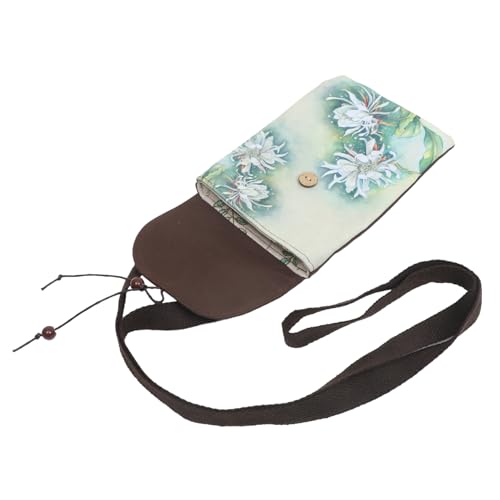 ROMISBABA Kleine Umhängetasche für Damen Canvas Ethnisches Design Druckmotiv Münzgeldbörse für Unterwegs für Handy und Kleingeld von ROMISBABA