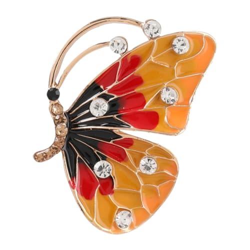 ROMISBABA Pin Stilvolle Legierung Strass Brosche Zarte Corsage Abzeichen Für Frauen Schwarz Rot Gelb ROMISBABA Pin Stilvolle Legierung Strass Brosche Zarte Corsage Abzeichen Für Frauen Schwarz Rot Gelb von ROMISBABA