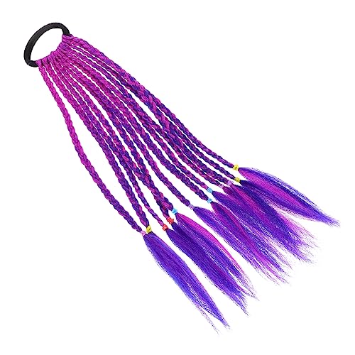 ROMISBABA Mädchenperücke Mit Zöpfen Kopfbedeckung Kinderperücke Twisted Zopf Kopfschmuck Perücke Dekor Performance Perücke Für Party Und Alltag von ROMISBABA