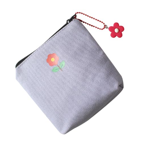 ROMISBABA 1stück Vielseitige Aufbewahrungstasche Für Damenhygieneprodukte Praktische Canvas Geldbörse Mit Frischem Design Für Münzen Karten Und Mehr Inklusive Schlüsselring von ROMISBABA