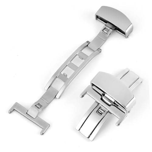 ROMISBABA Uhrenarmband Einzel Schnalle Verschluss Befestigen Silber Passend Für Damen Herren Uhren von ROMISBABA